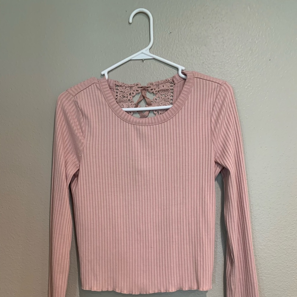 Lettuce trim semi casual blouse